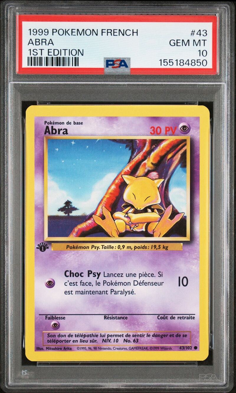 PSA 10 GEM MINT Koffing (Smogo) 1st Edition 51/102 1999 French Base Set Graded